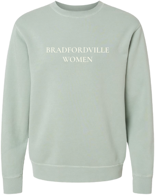 Bradfordville Women- Unisex Midweight Pigment-Dyed Crewneck Sweatshirt